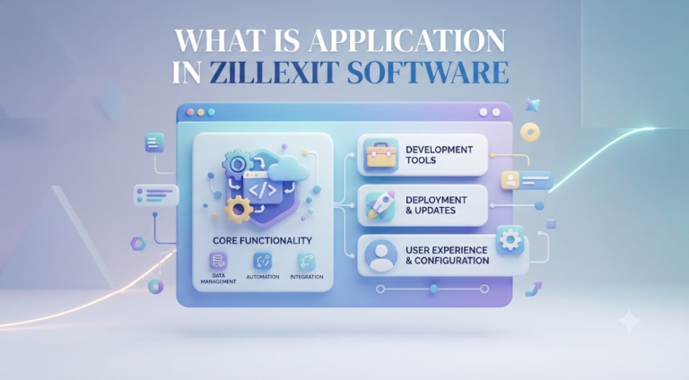 what is application in zillexit software